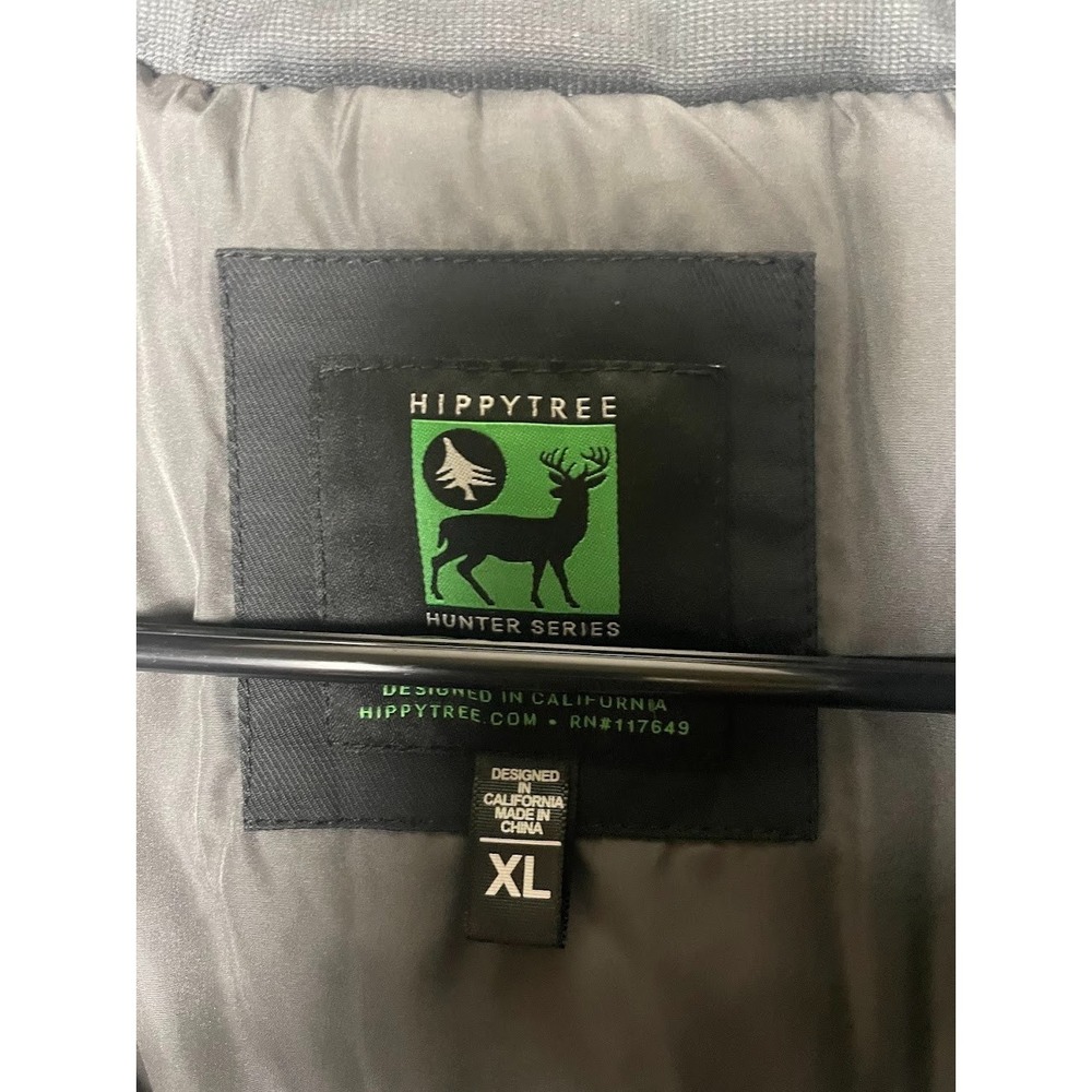 Hippytree Hunter Series Men's Full Zip Snap Button Vest Black Green Size XL - Picture 6 of 7